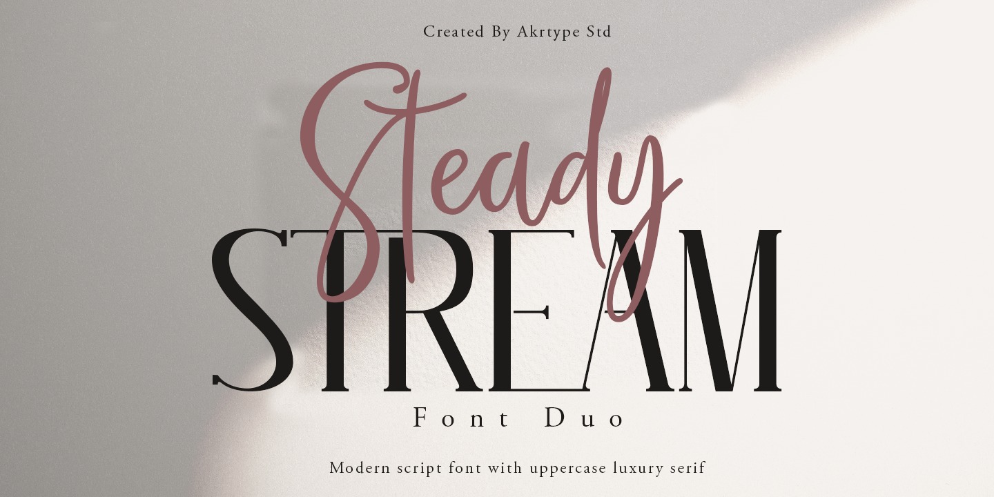 Steady Stream Font
